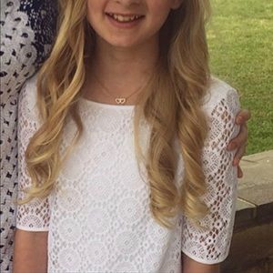 white kids large lilly pulitzer dress